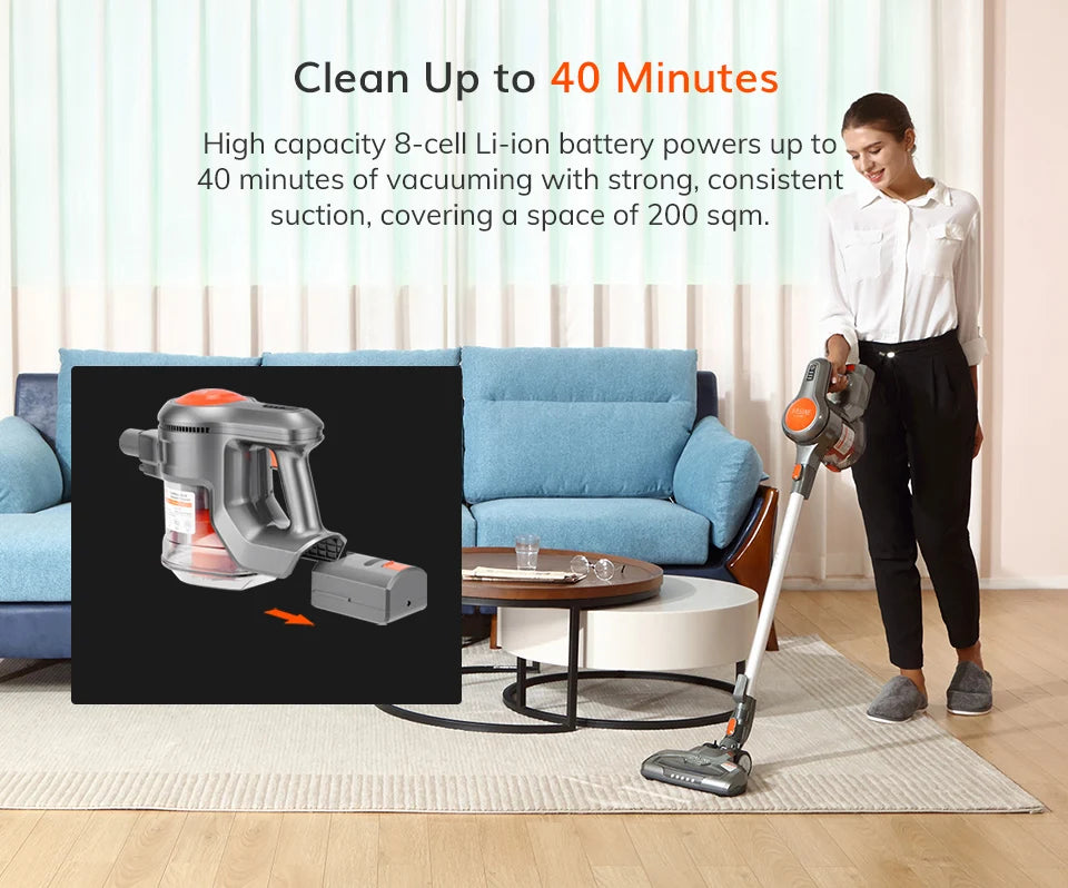 ILIFE H70 EASINE Cordless Wireless Handheld Portable Vacuum Cleaner with 21KPa Suction Power