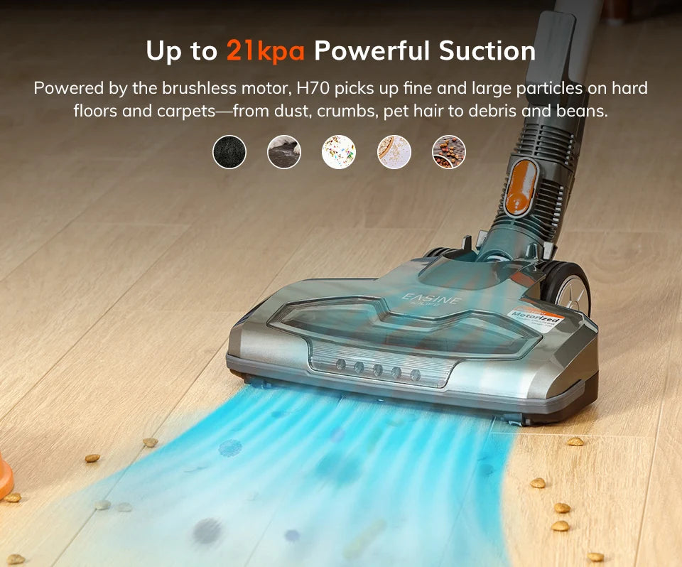 ILIFE H70 EASINE Cordless Wireless Handheld Portable Vacuum Cleaner with 21KPa Suction Power