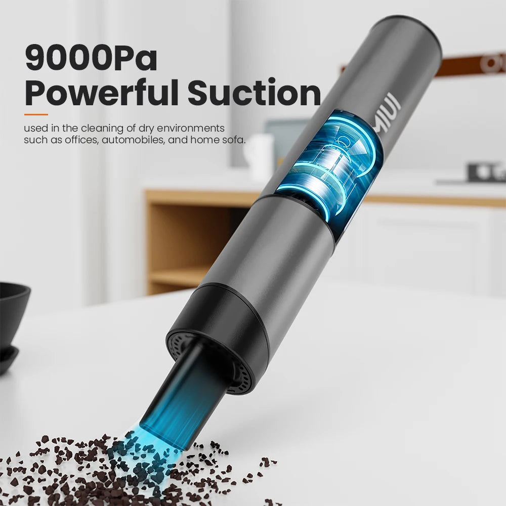 MIUI Mini Cordless and Handheld Portable Vacuum Cleaner with Rotatable Nozzle & 9000pa Suction