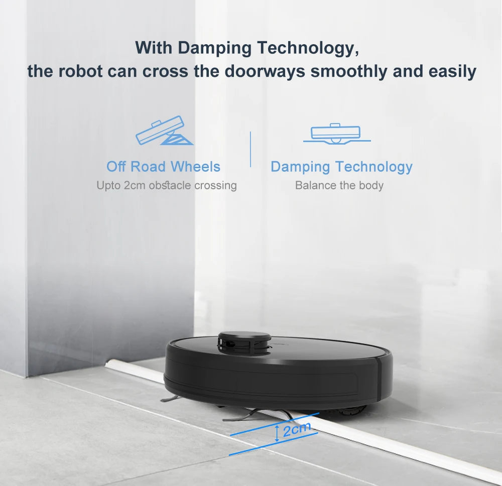 ABIR R30 Robot Vacuum Cleaner with Auto-empty Dock & 6500PA Suction