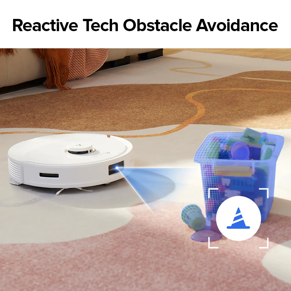 Roborock Q8 Max Robot Vacuum Cleaner 5500Pa Suction DuoRoller Brush Reactive Tech Obstacle Avoidance Upgraded of roborock Q7 Max