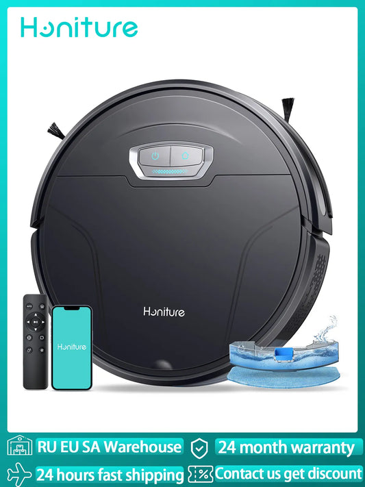 Honiture Robot Vacuum Cleaner G20pro 6000pa 3 in 1 Sweeping and Mop Robot Strong Suction Self-Charging Smart Barrier Robot