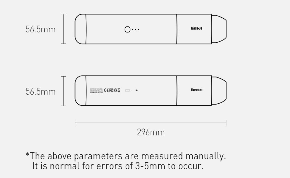Baseus Cordless and Portable Car Vacuum Cleaner inc Powerful 15000PA Suction