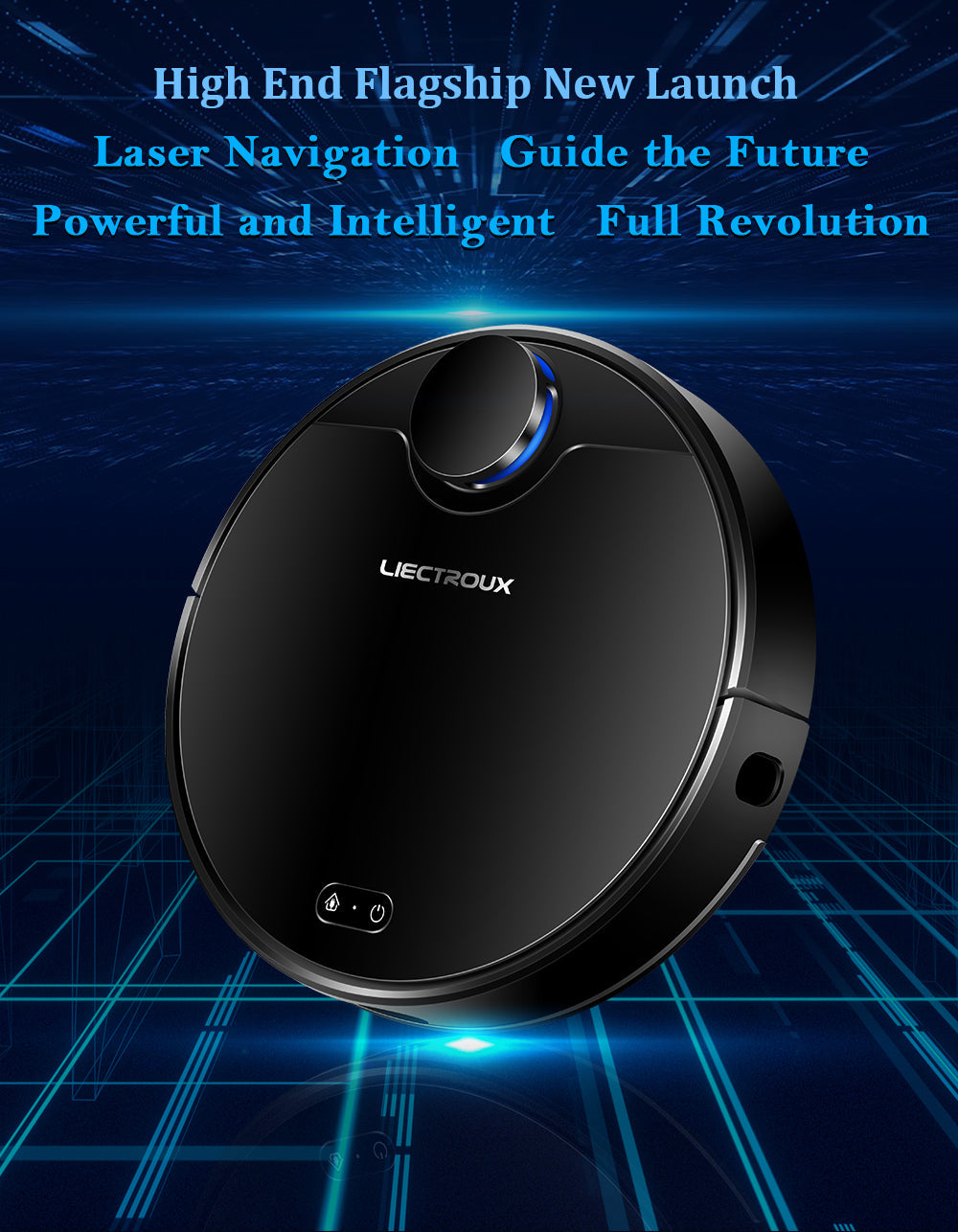 Liectroux ZK901 Robot Vacuum Cleaner with Lidar Navigation & Dual Functions