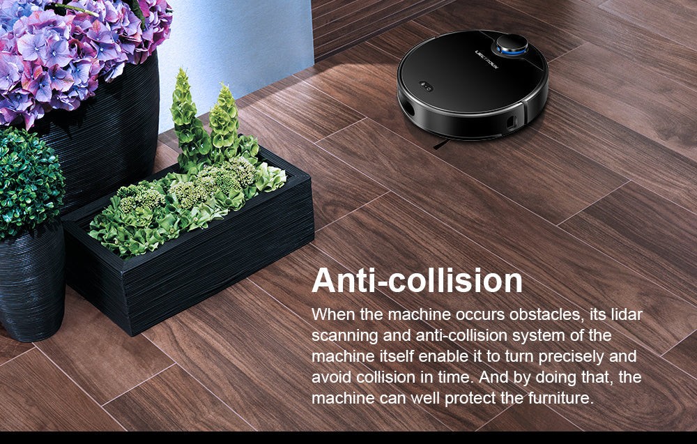 Liectroux ZK901 Robot Vacuum Cleaner with Lidar Navigation & Dual Functions