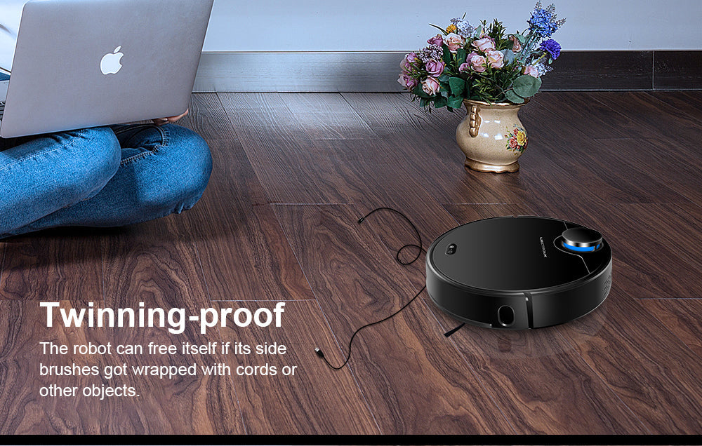 Liectroux ZK901 Robot Vacuum Cleaner with Lidar Navigation & Dual Functions