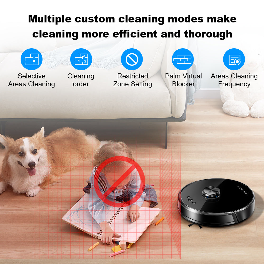 Liectroux XR500 Robot Vacuum Cleaner with LDS Laser Navigation