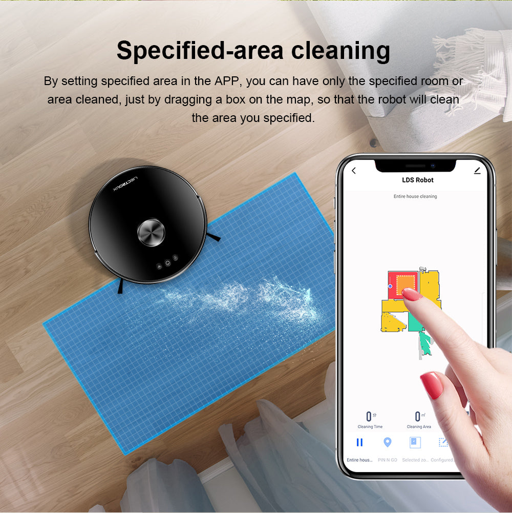 Liectroux XR500 Robot Vacuum Cleaner with LDS Laser Navigation