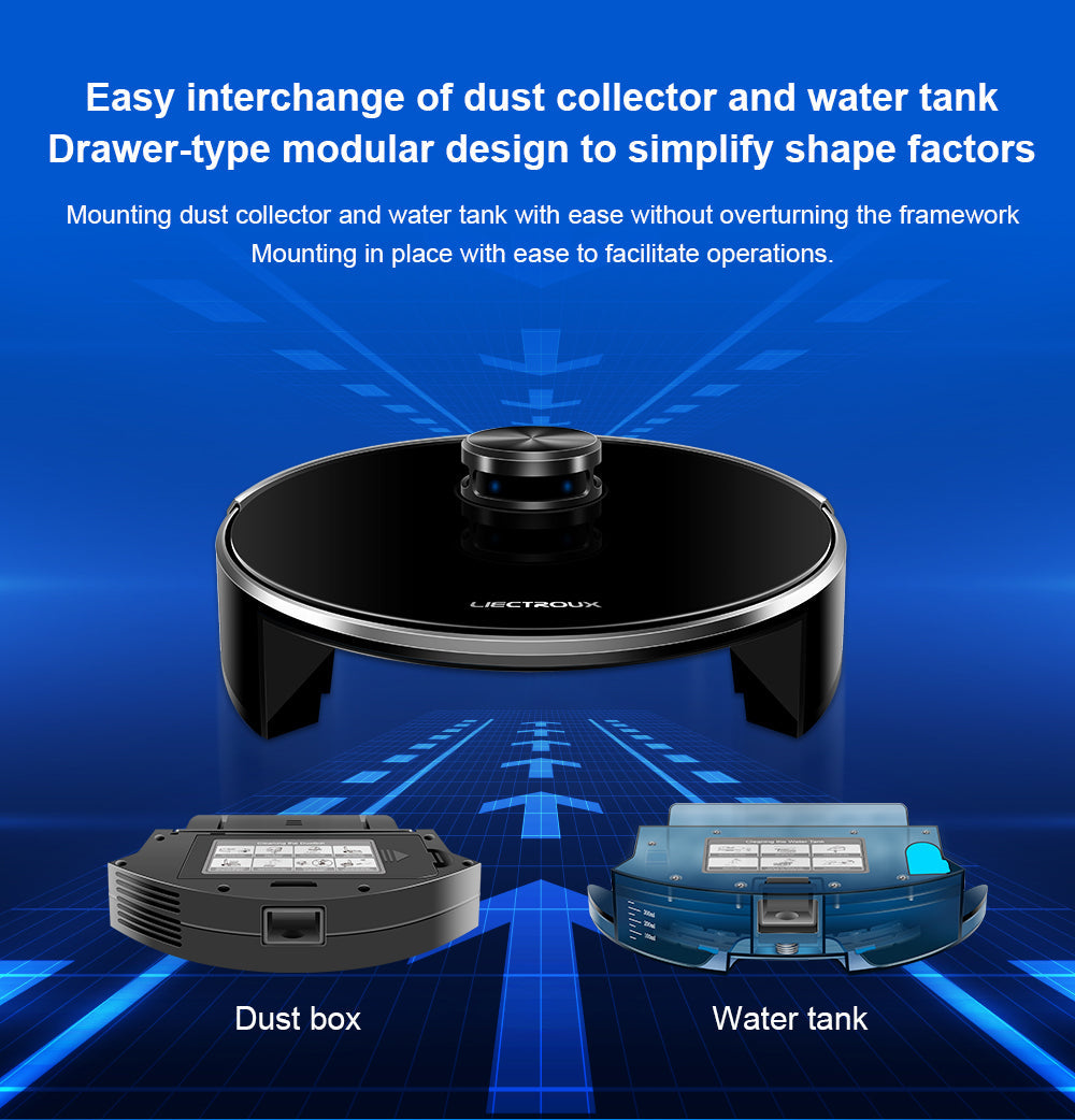 Liectroux XR500 Robot Vacuum Cleaner with LDS Laser Navigation