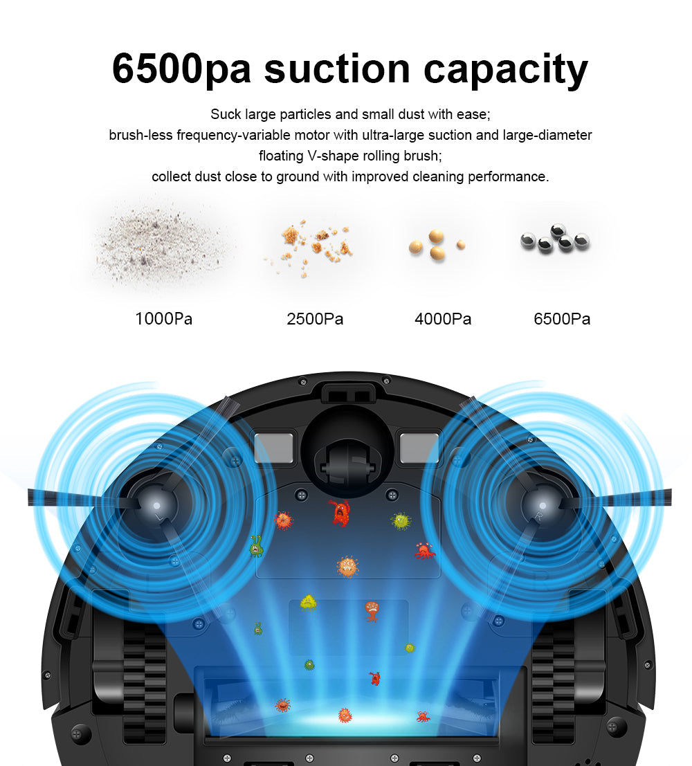 Liectroux XR500 Robot Vacuum Cleaner with LDS Laser Navigation