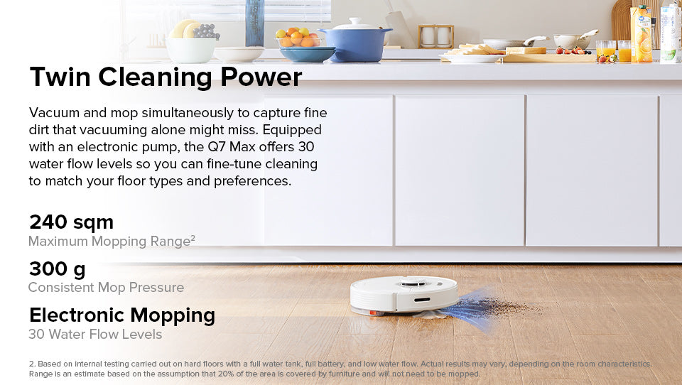 Roborock Q7 Max Robot Vacuum Cleaner with 2 in 1 Functions